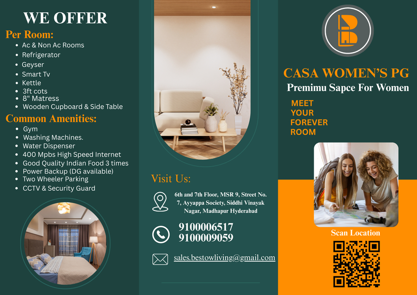 Cover photo of CASA Women's PG | Women Hostel in Madhapur | Nearby Women